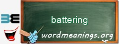 WordMeaning blackboard for battering